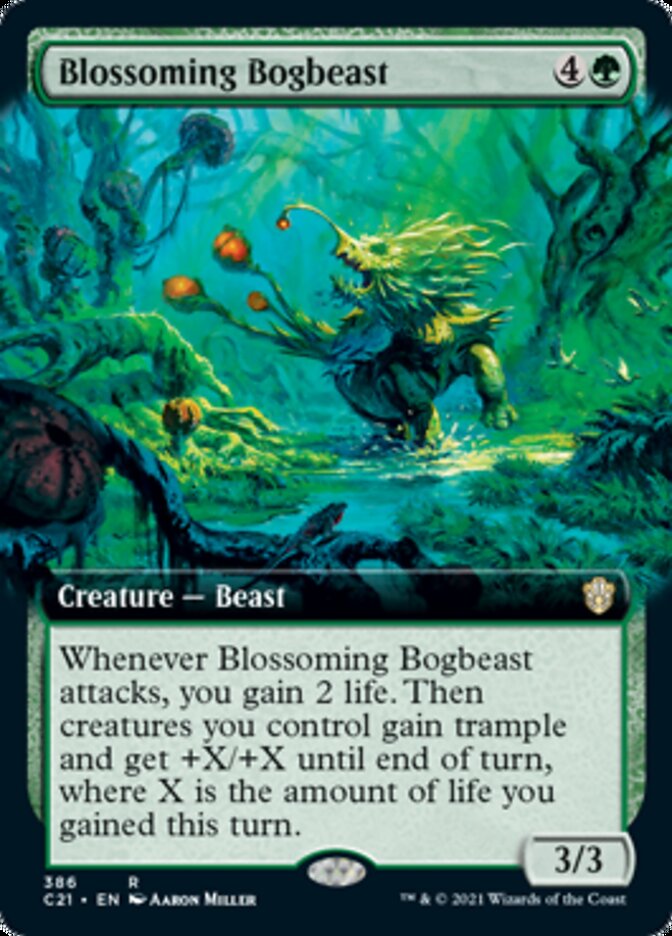 Blossoming Bogbeast (Extended Art) [Commander 2021] | Galaxy Games LLC