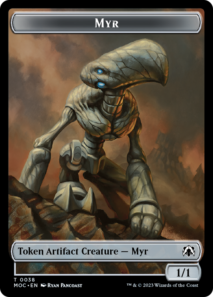Phyrexian Germ // Myr Double-Sided Token [March of the Machine Commander Tokens] | Galaxy Games LLC