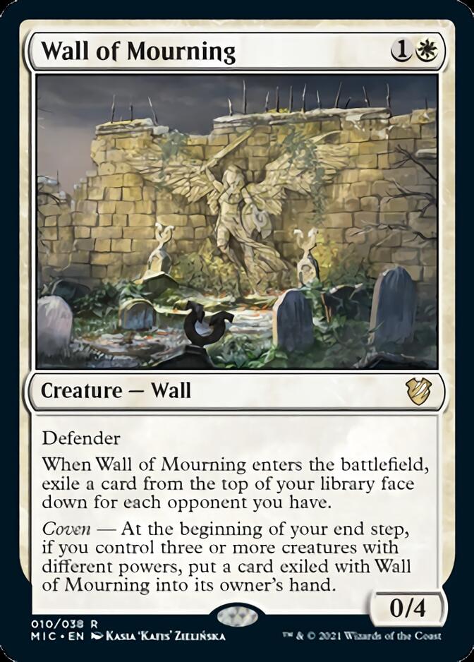 Wall of Mourning [Innistrad: Midnight Hunt Commander] | Galaxy Games LLC