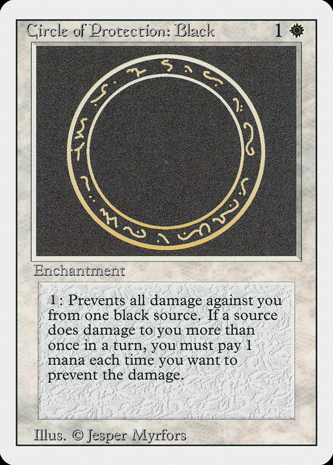 Circle of Protection: Black [Revised Edition] | Galaxy Games LLC