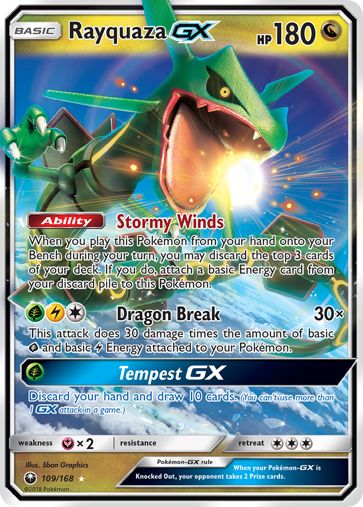 Rayquaza GX (109/168) [Sun & Moon: Celestial Storm] | Galaxy Games LLC