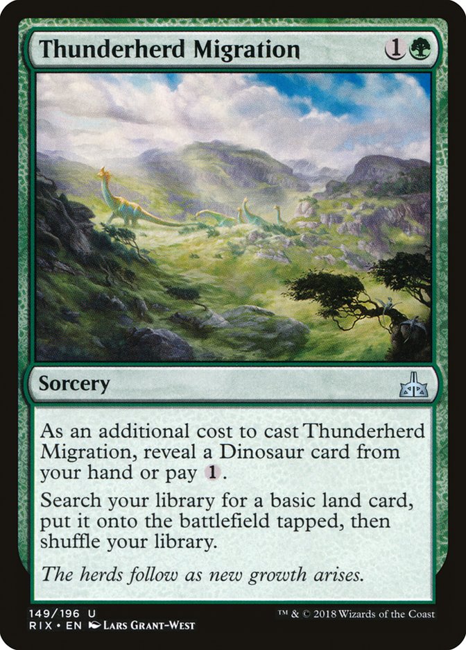 Thunderherd Migration [Rivals of Ixalan] | Galaxy Games LLC