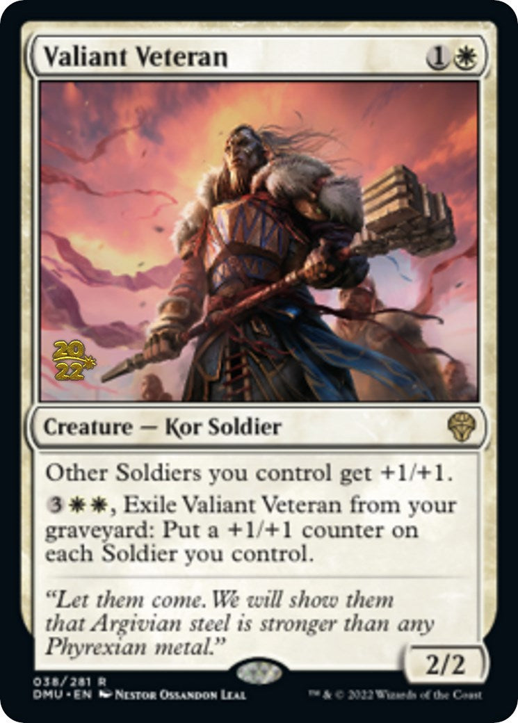 Valiant Veteran [Dominaria United Prerelease Promos] | Galaxy Games LLC