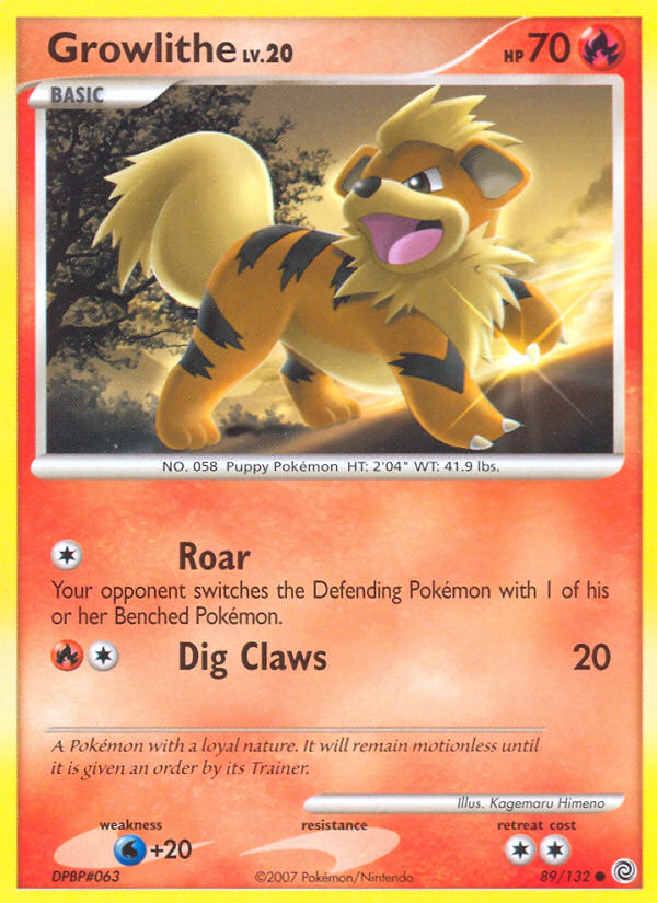 Growlithe (89/132) [Diamond & Pearl: Secret Wonders] | Galaxy Games LLC