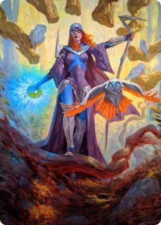 Kasmina, Enigma Sage Art Card [Strixhaven: School of Mages Art Series] | Galaxy Games LLC