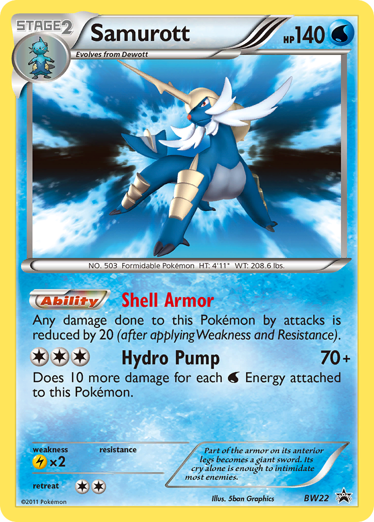 Samurott (BW22) [Black & White: Black Star Promos] | Galaxy Games LLC