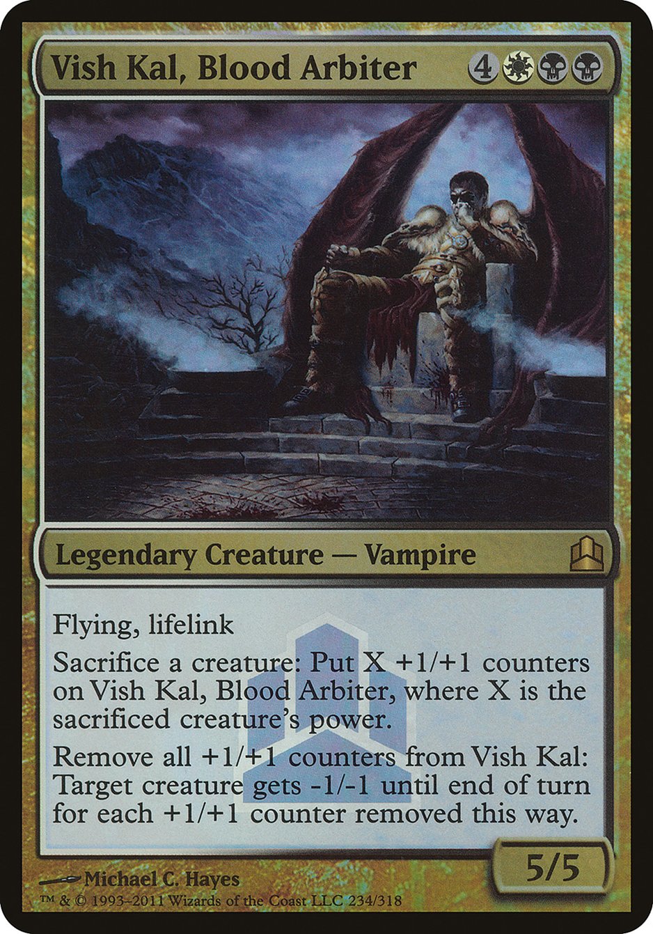 Vish Kal, Blood Arbiter (Launch) (Oversized) [Commander 2011 Oversized] | Galaxy Games LLC