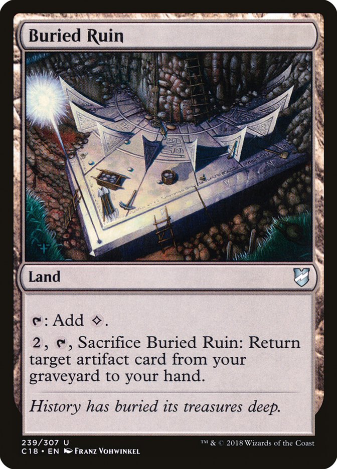 Buried Ruin [Commander 2018] | Galaxy Games LLC