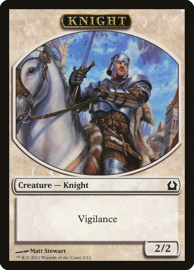 Knight Token [Return to Ravnica Tokens] | Galaxy Games LLC