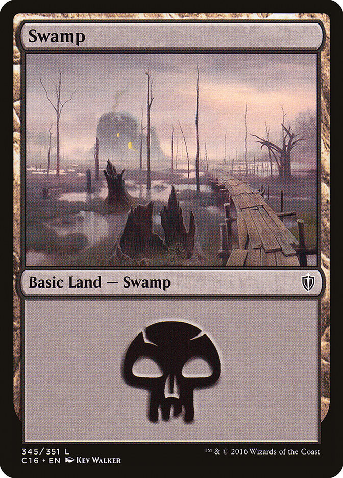 Swamp (345) [Commander 2016] | Galaxy Games LLC