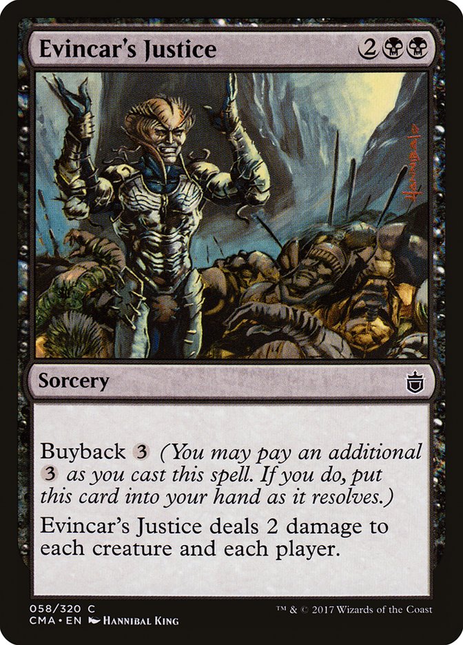 Evincar's Justice [Commander Anthology] | Galaxy Games LLC