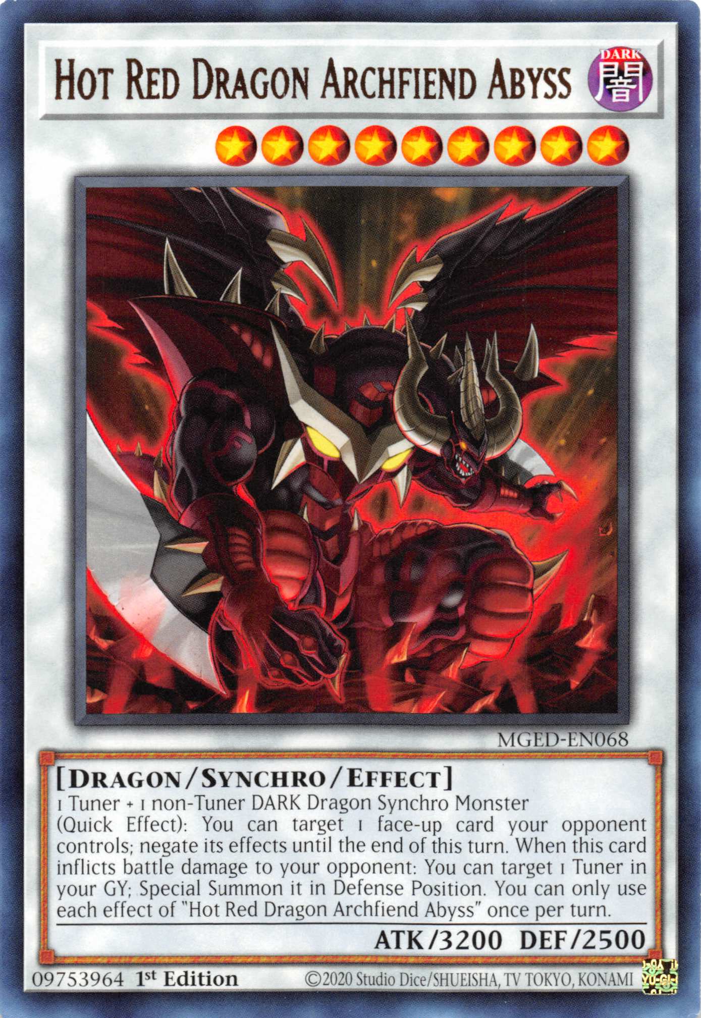 Hot Red Dragon Archfiend Abyss [MGED-EN068] Rare | Galaxy Games LLC