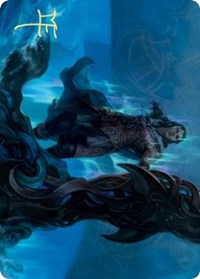 Cosima, God of the Voyage Art Card (Gold-Stamped Signature) [Kaldheim Art Series] | Galaxy Games LLC