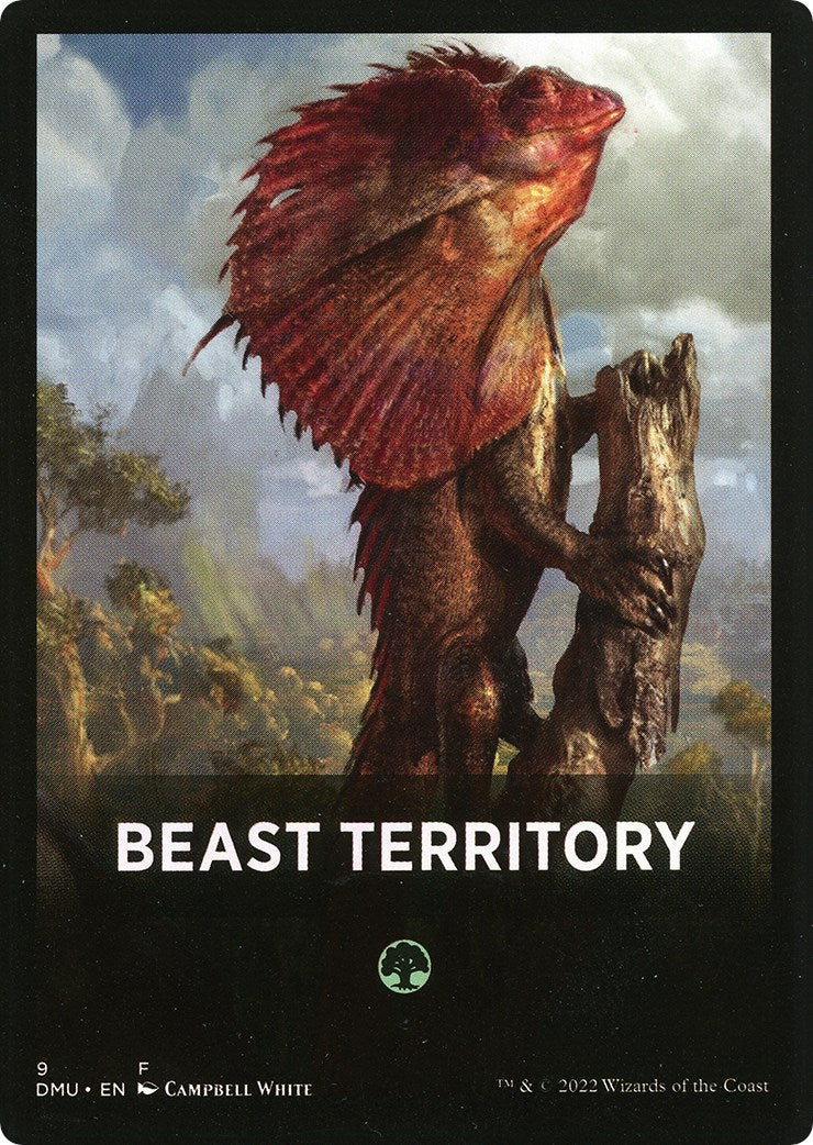 Beast Territory Theme Card [Dominaria United Tokens] | Galaxy Games LLC