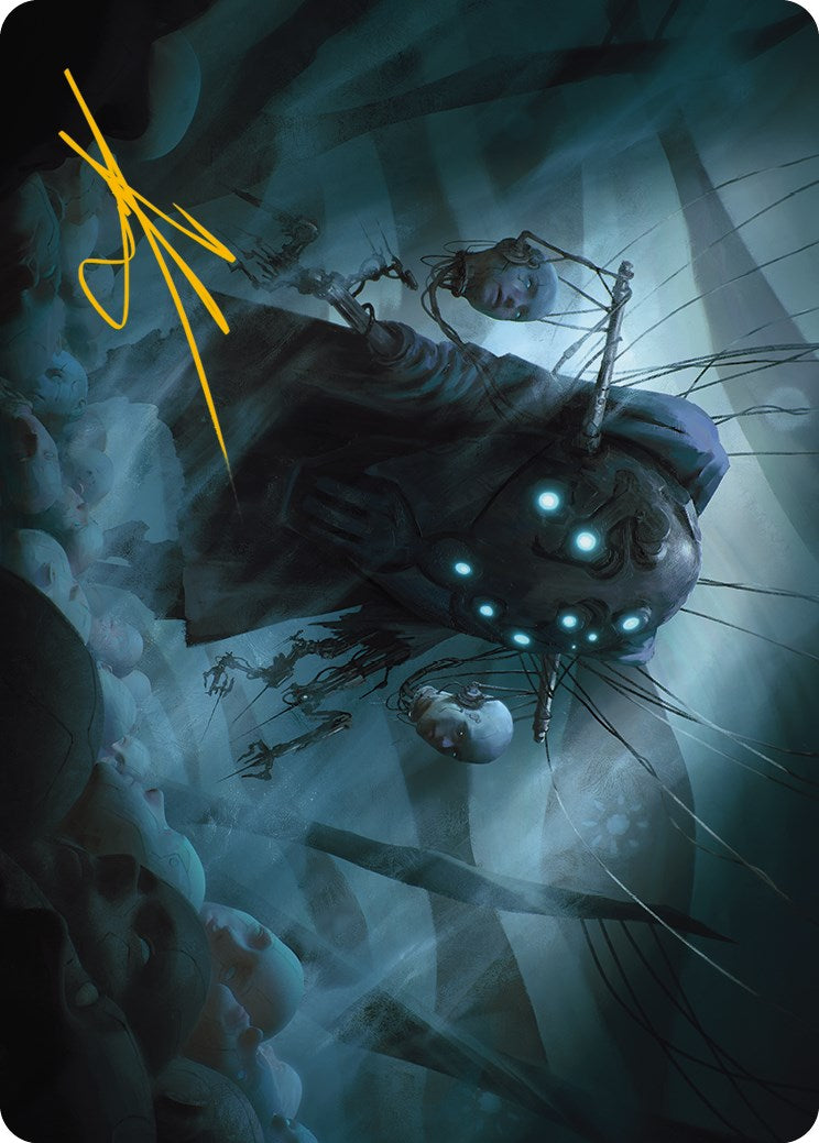 Meldweb Curator Art Card (Gold-Stamped Signature) [Phyrexia: All Will Be One Art Series] | Galaxy Games LLC