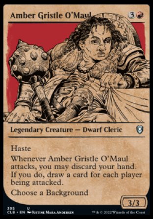 Amber Gristle O'Maul (Showcase) [Commander Legends: Battle for Baldur's Gate] | Galaxy Games LLC