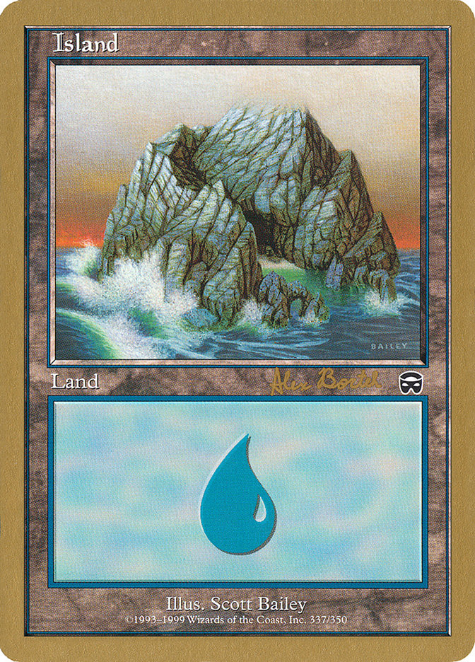 Island (ab337a) (Alex Borteh) [World Championship Decks 2001] | Galaxy Games LLC