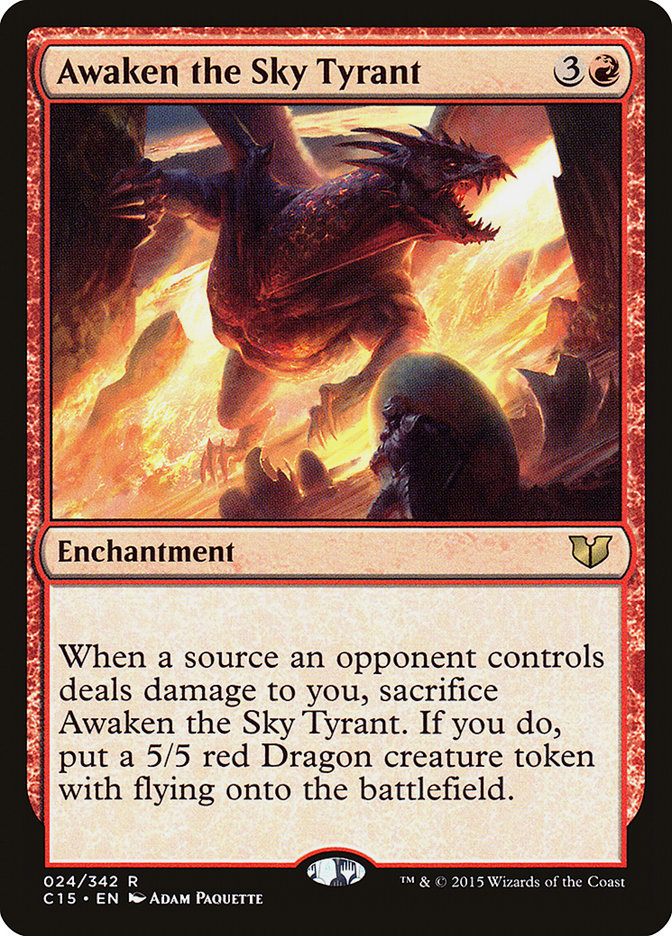 Awaken the Sky Tyrant [Commander 2015] | Galaxy Games LLC