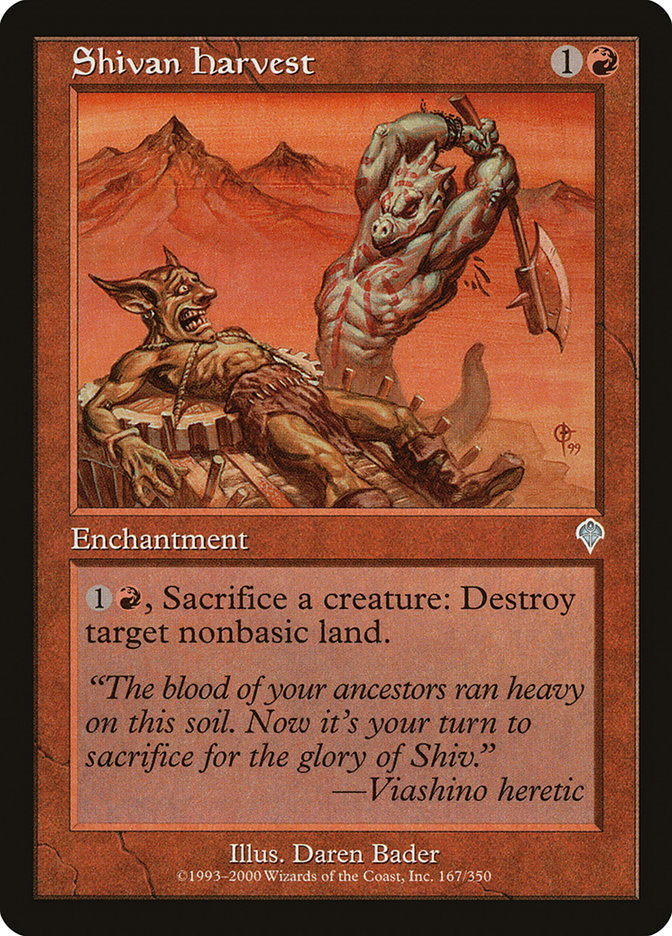 Shivan Harvest [Invasion] | Galaxy Games LLC