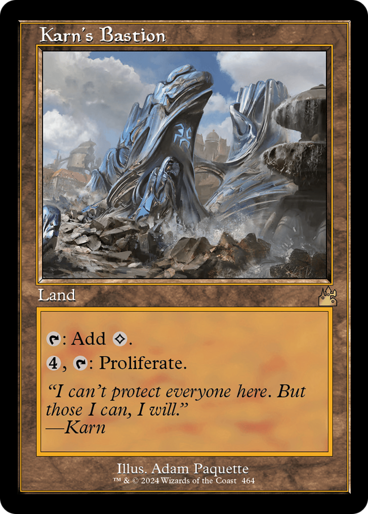 Karn's Bastion (Retro Frame) [Ravnica Remastered] | Galaxy Games LLC