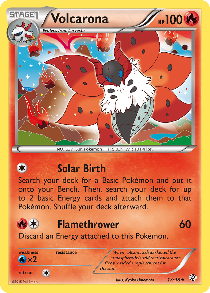 Volcarona (17/98) [XY: Ancient Origins] | Galaxy Games LLC