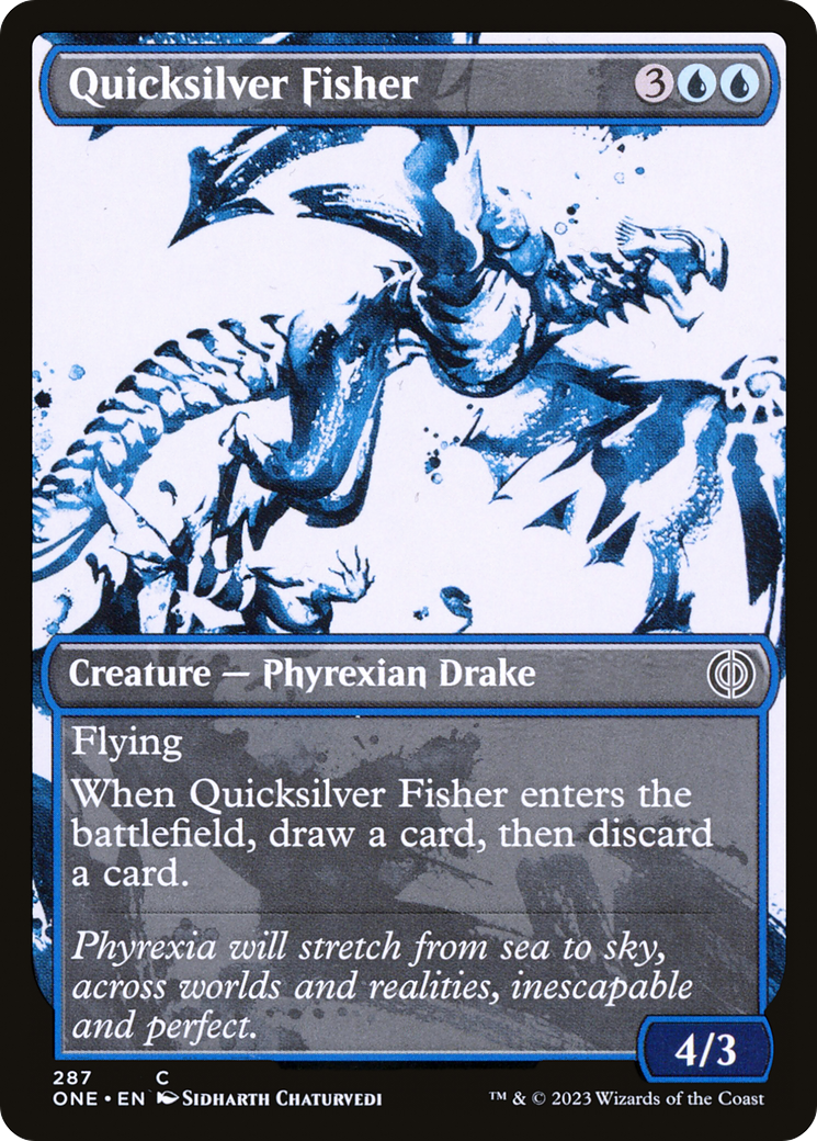 Quicksilver Fisher (Showcase Ichor) [Phyrexia: All Will Be One] | Galaxy Games LLC