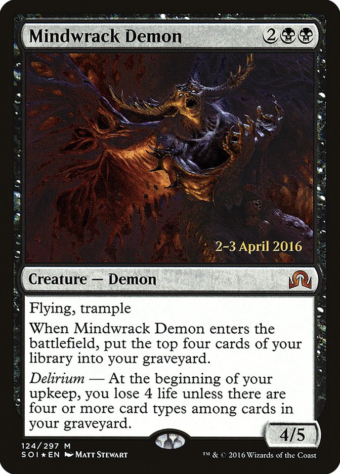 Mindwrack Demon [Shadows over Innistrad Prerelease Promos] | Galaxy Games LLC