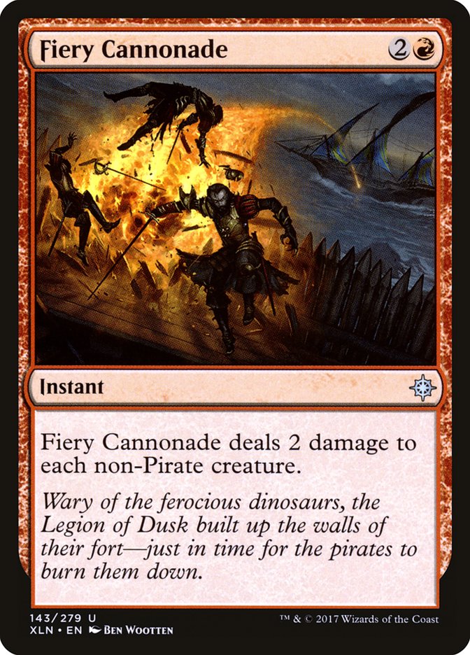 Fiery Cannonade [Ixalan] | Galaxy Games LLC