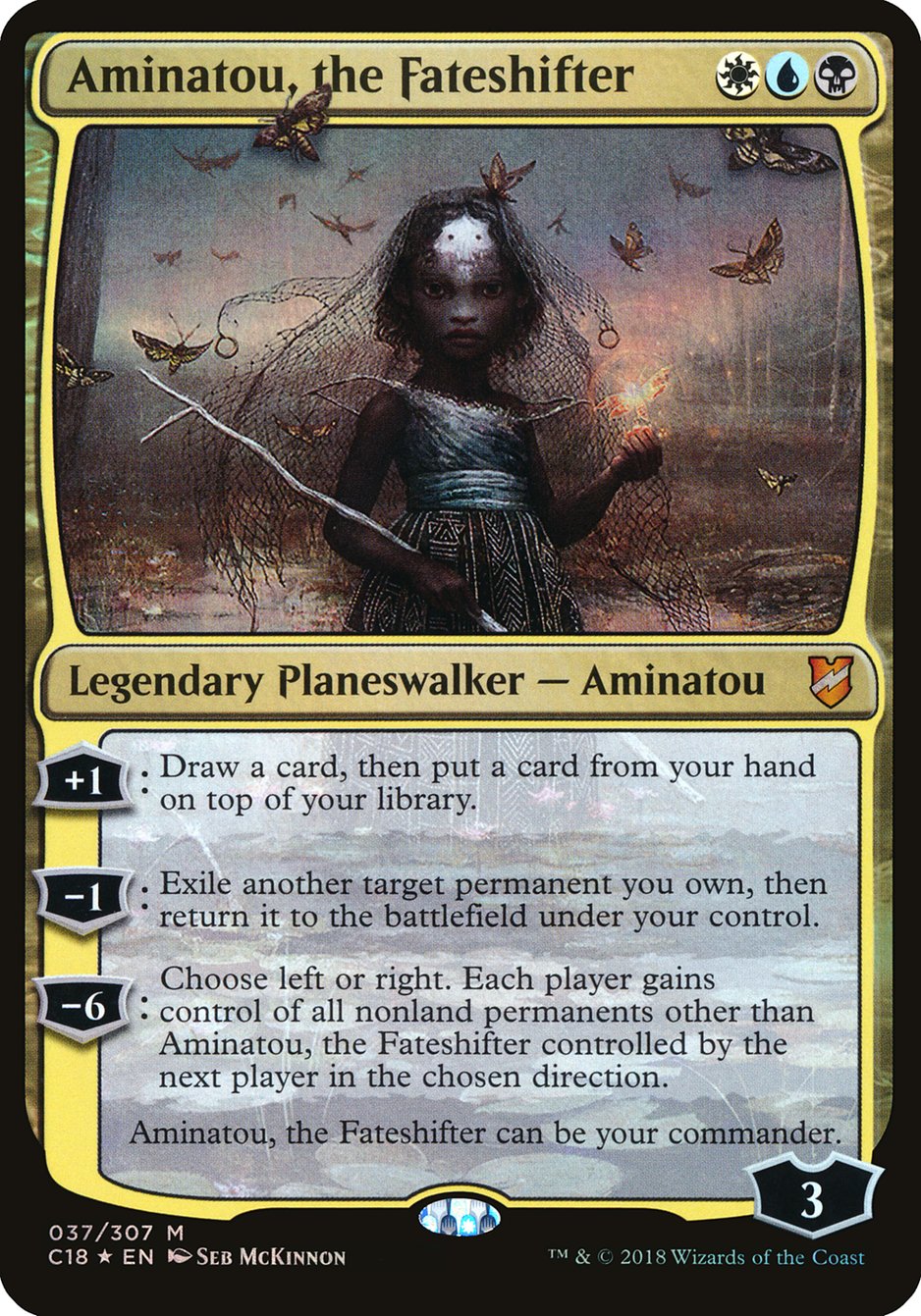 Aminatou, the Fateshifter (Oversized) [Commander 2018 Oversized] | Galaxy Games LLC