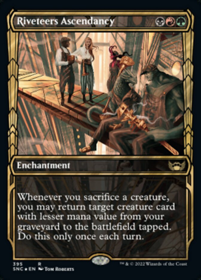 Riveteers Ascendancy (Showcase Golden Age Gilded Foil) [Streets of New Capenna] | Galaxy Games LLC