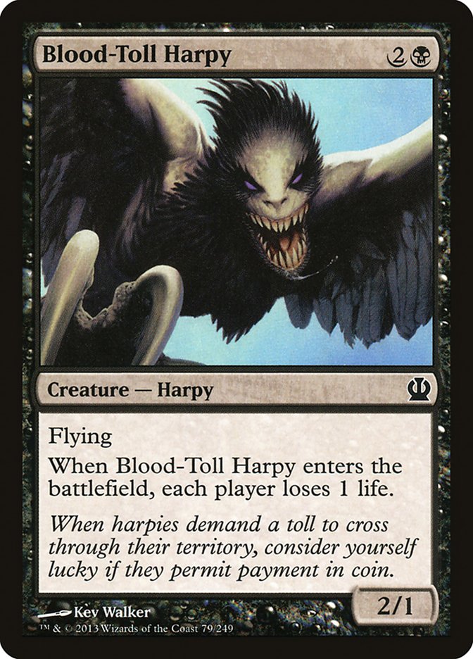 Blood-Toll Harpy [Theros] | Galaxy Games LLC