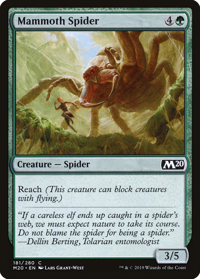 Mammoth Spider [Core Set 2020] | Galaxy Games LLC