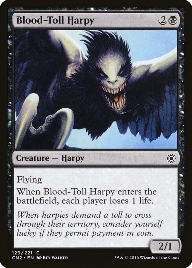Blood-Toll Harpy [Conspiracy: Take the Crown] | Galaxy Games LLC