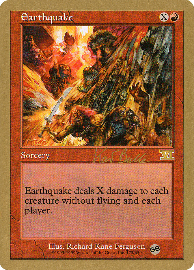 Earthquake (Kai Budde) (SB) [World Championship Decks 1999] | Galaxy Games LLC