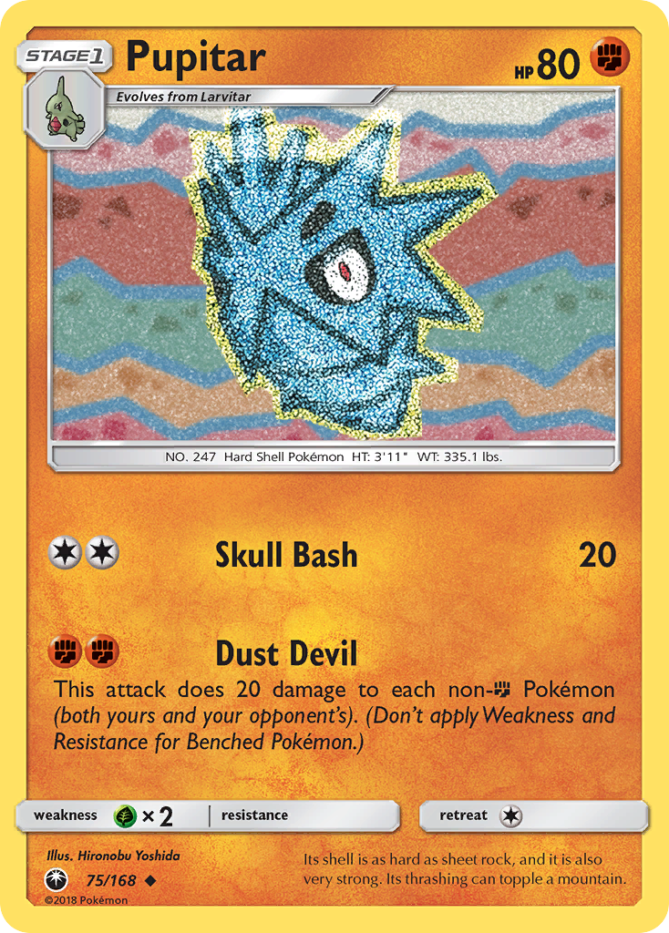 Pupitar (75/168) [Sun & Moon: Celestial Storm] | Galaxy Games LLC