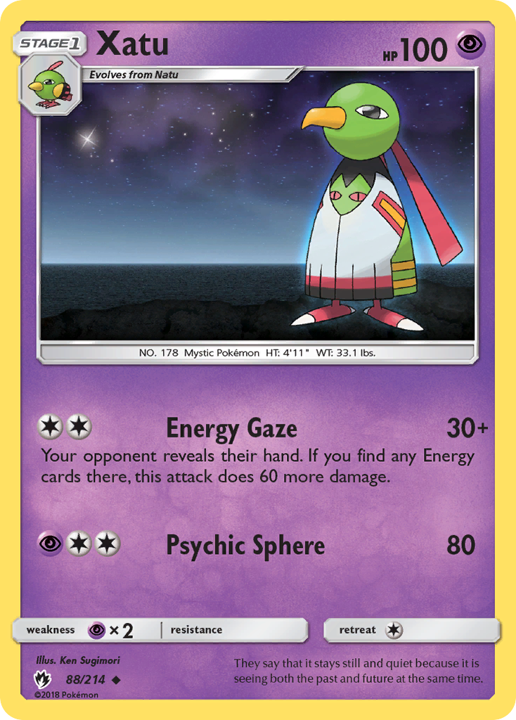 Xatu (88/214) [Sun & Moon: Lost Thunder] | Galaxy Games LLC