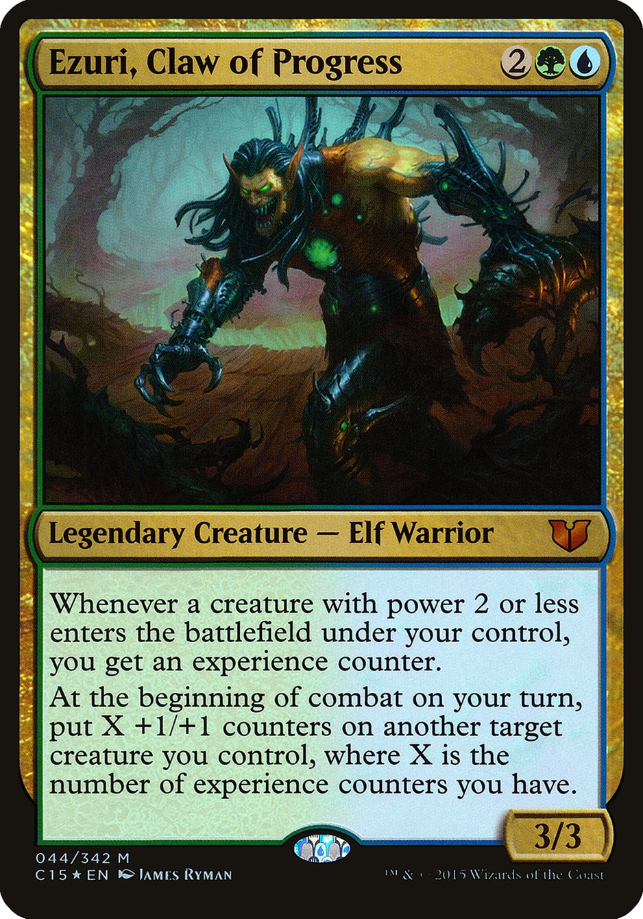 Ezuri, Claw of Progress (Oversized) [Commander 2015 Oversized] | Galaxy Games LLC