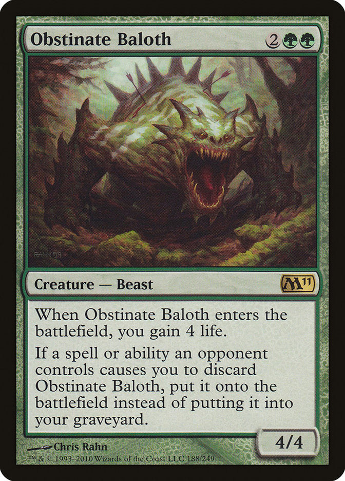 Obstinate Baloth [Magic 2011] | Galaxy Games LLC