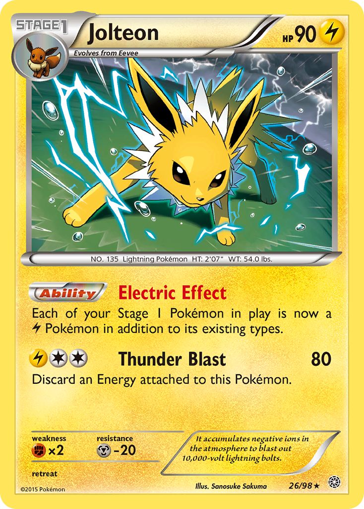 Jolteon (26/98) [XY: Ancient Origins] | Galaxy Games LLC