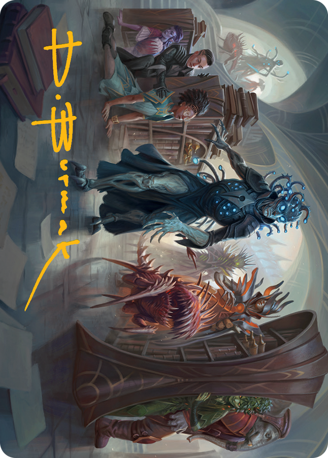 Invasion of Arcavios Art Card (Gold-Stamped Signature) [March of the Machine Art Series] | Galaxy Games LLC