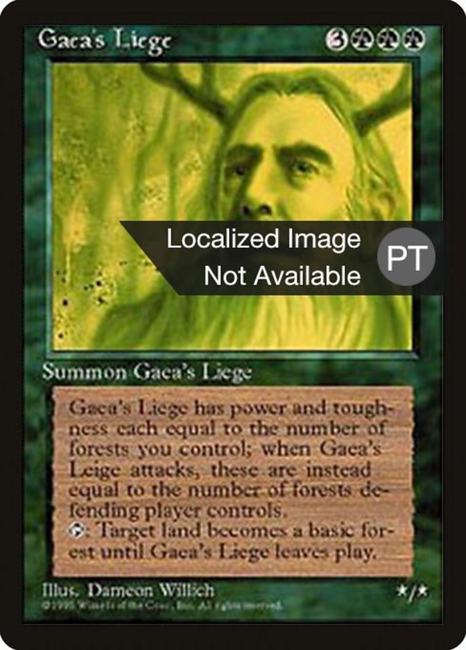 Gaea's Liege [Fourth Edition (Foreign Black Border)] | Galaxy Games LLC