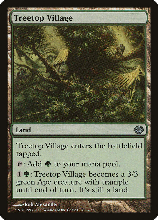 Treetop Village [Duel Decks: Garruk vs. Liliana] | Galaxy Games LLC