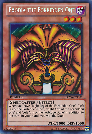 Exodia the Forbidden One [LCYW-EN306] Secret Rare | Galaxy Games LLC