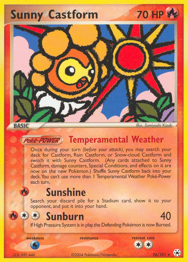 Sunny Castform (26/101) [EX: Hidden Legends] | Galaxy Games LLC