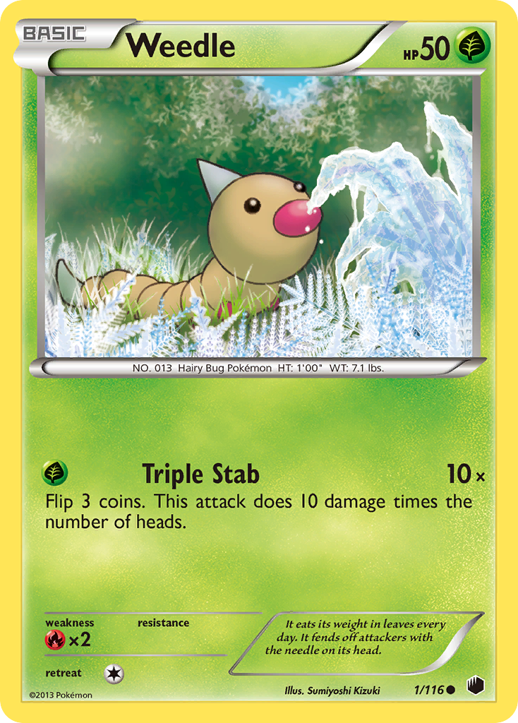 Weedle (1/116) [Black & White: Plasma Freeze] | Galaxy Games LLC