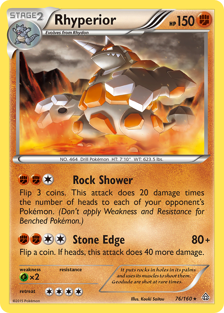 Rhyperior (76/160) [XY: Primal Clash] | Galaxy Games LLC