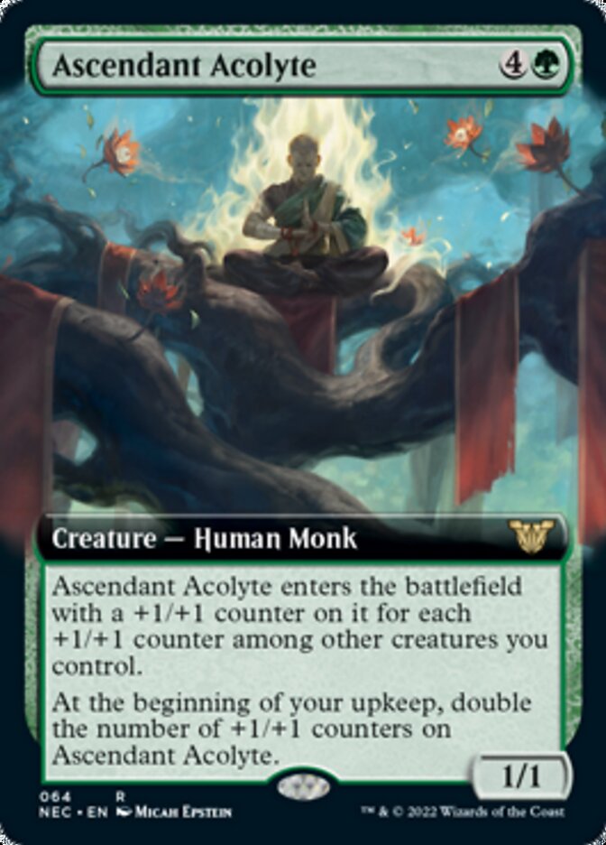 Ascendant Acolyte (Extended Art) [Kamigawa: Neon Dynasty Commander] | Galaxy Games LLC