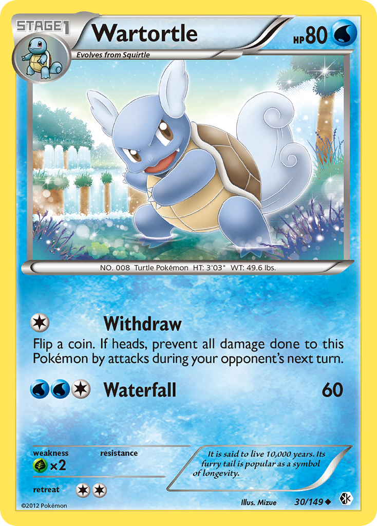 Wartortle (30/149) [Black & White: Boundaries Crossed] | Galaxy Games LLC