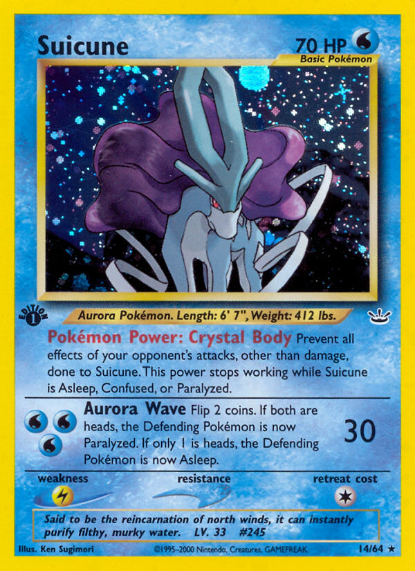 Suicune (14/64) [Neo Revelation 1st Edition] | Galaxy Games LLC