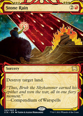 Stone Rain (Foil Etched) [Strixhaven: School of Mages Mystical Archive] | Galaxy Games LLC